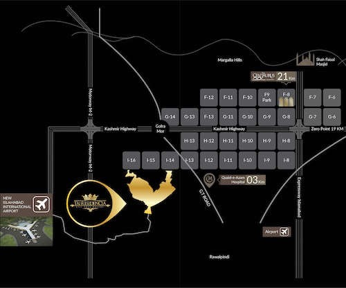 location map of taj residencia