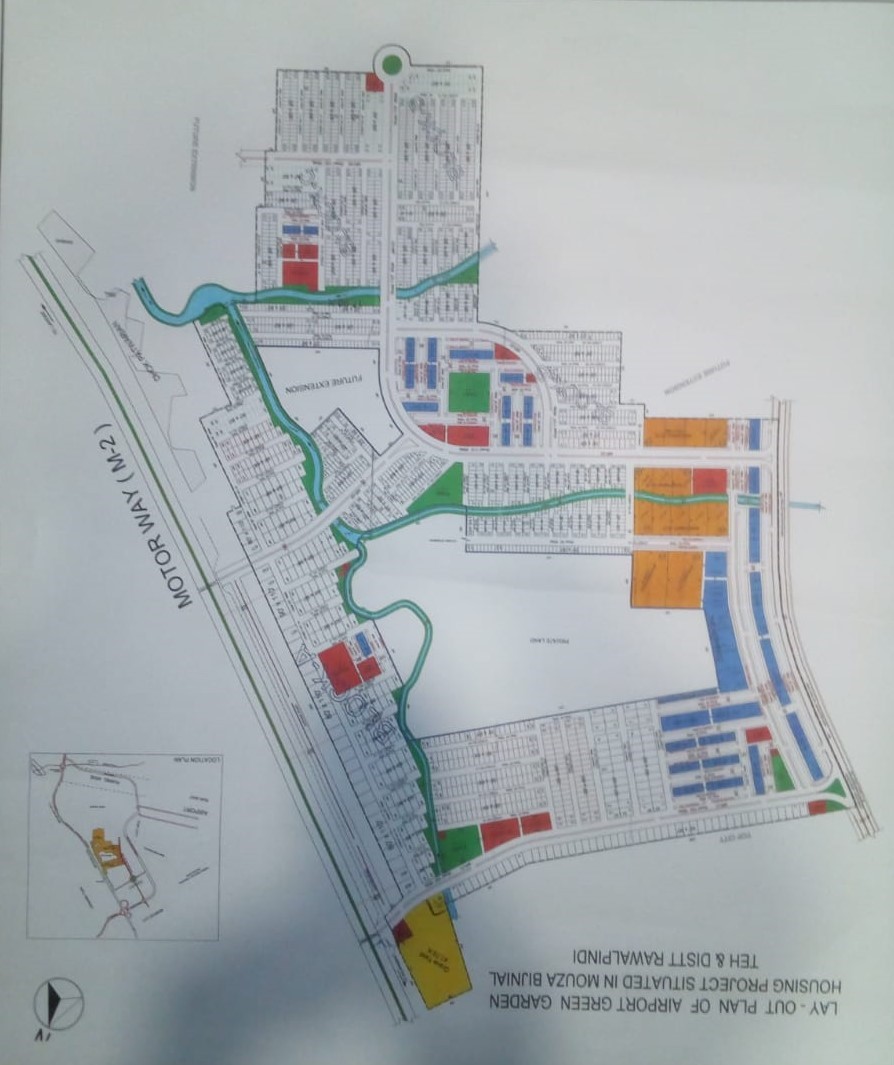 master plan of airport green garden