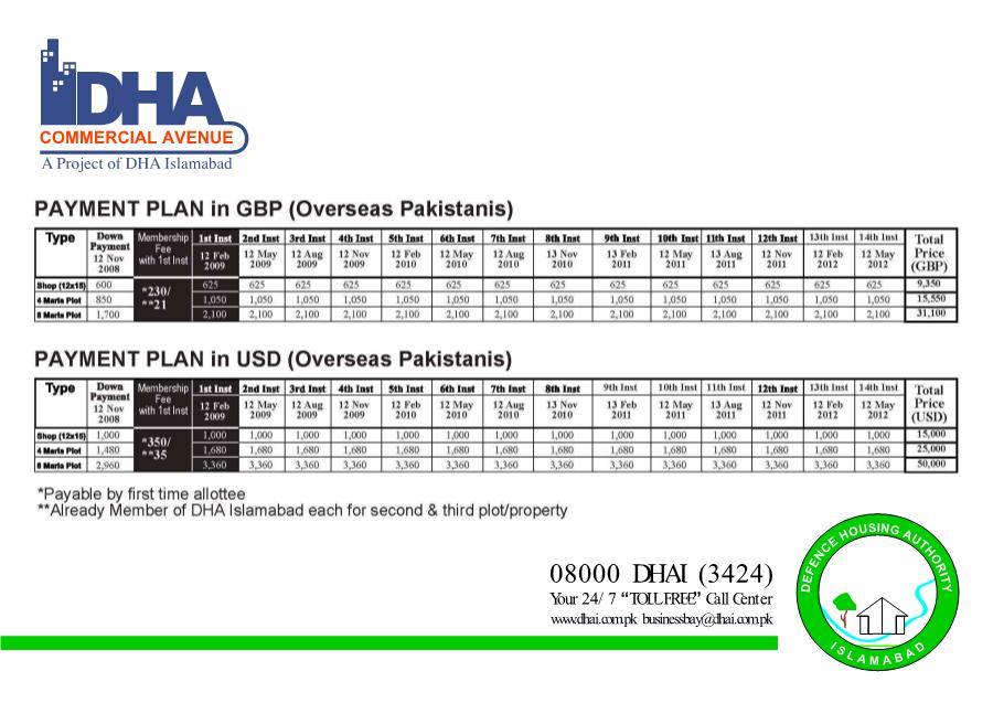 DHA Valley homes payment plan