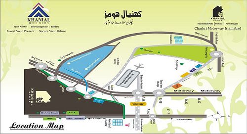 Khanial Homes Islamabad  location map