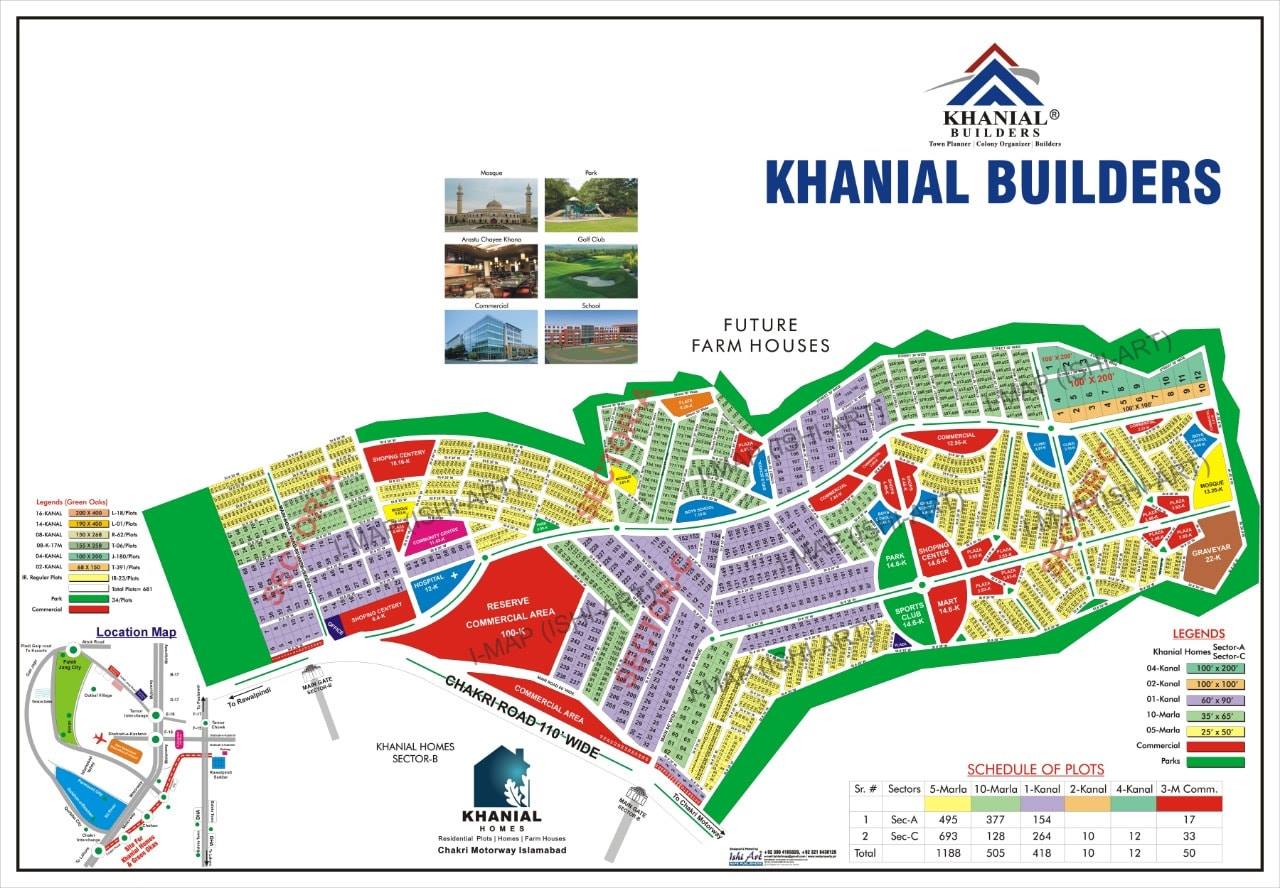 Khanial Homes Islamabad master plan