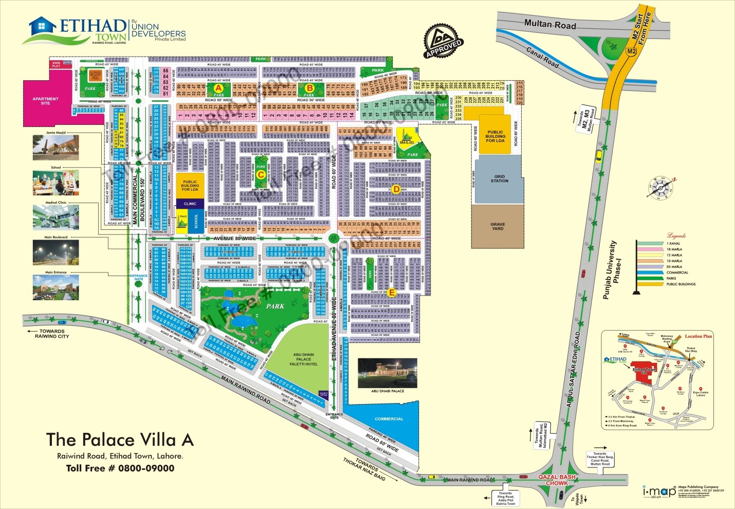 Etihad Town Lahore master plan