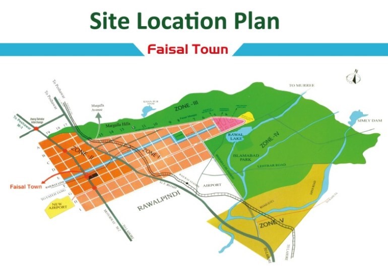 location map of faisal town