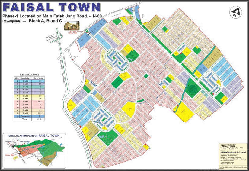 master plan of faisal town