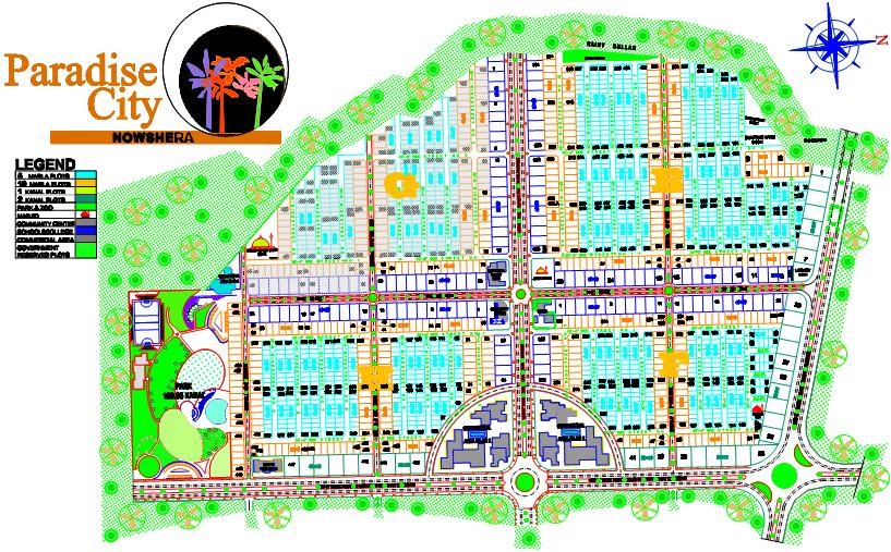 master plan of Paradise city