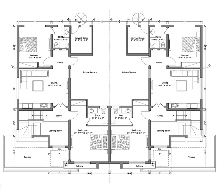 12 marla smart villas blueprint first floor