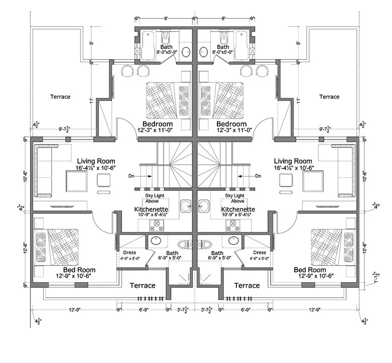 5 marla villas blueprint first floor