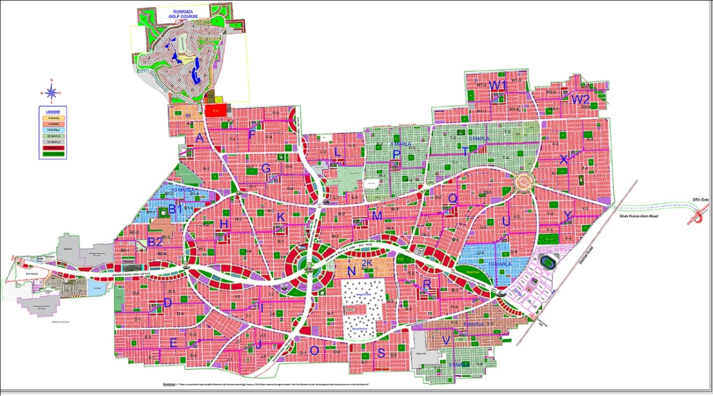 DHA Multan (Updated) Payment Plan 2021 - Location Map - Master Plan